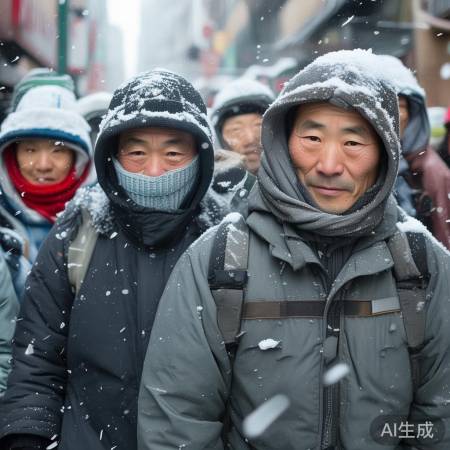 冷空气考验户外工作者