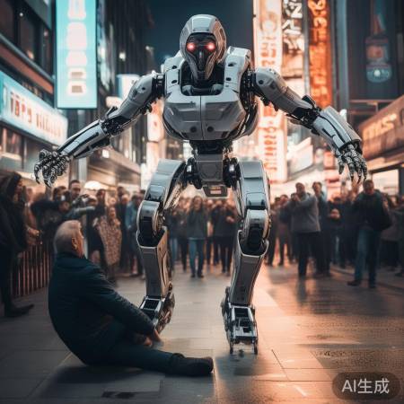 机器人霸气踹人，网友热议反转恶