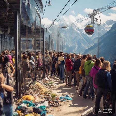 游客省钱排长队，乱扔垃圾难管理