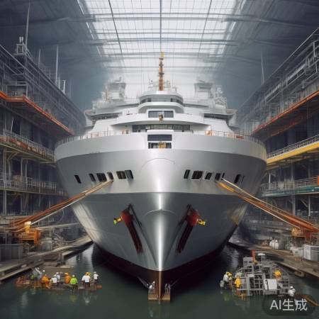 巨轮出坞精细操作