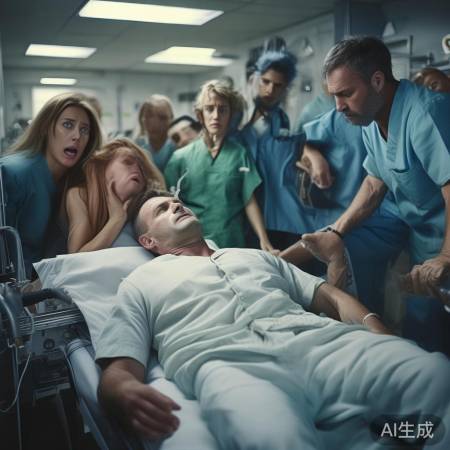 丈夫血管膨胀，紧急手术救险