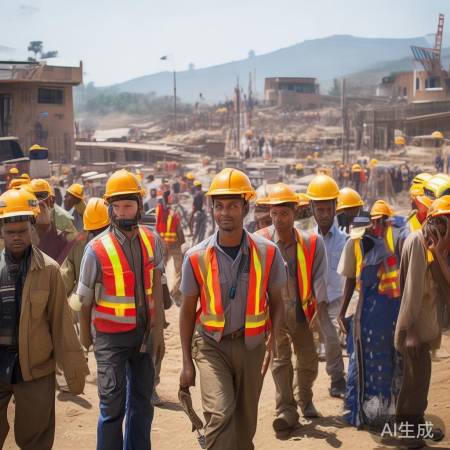 王毅总理与埃塞俄比亚总理握手合影：深化中埃友好关系