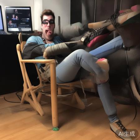 主播凳子惊险事故