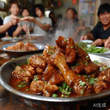 猪脚炖得酥烂，胶原蛋白满满