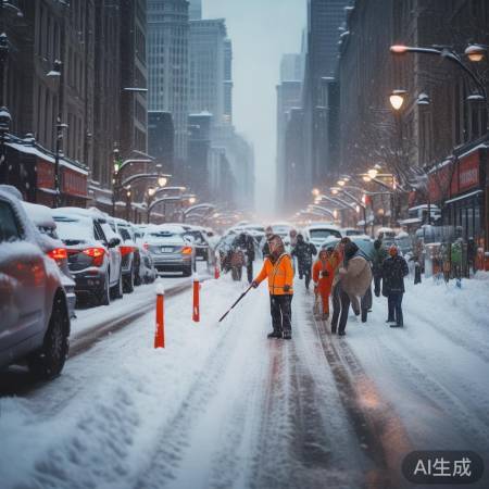 雪中坚守，保障出行