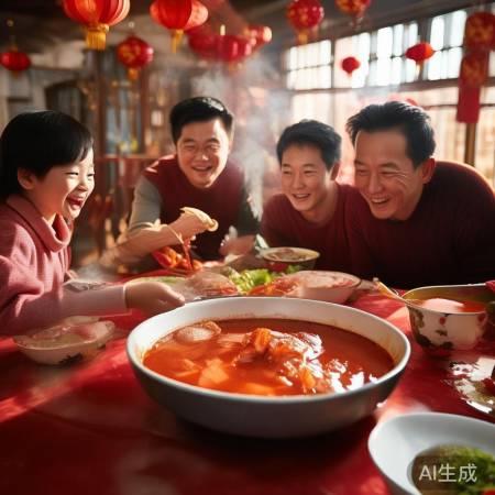 团圆吉祥，刨猪汤庆新岁