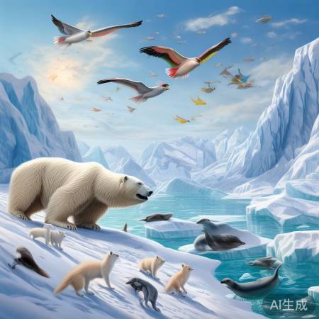 格陵兰岛北极生态画卷