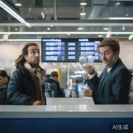 航班延误，幽默等待
