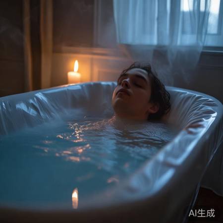 热水澡助眠放松