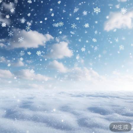 北京大雪，云高低温影响雪花