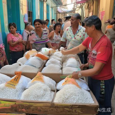 中国大米，古巴感受发展