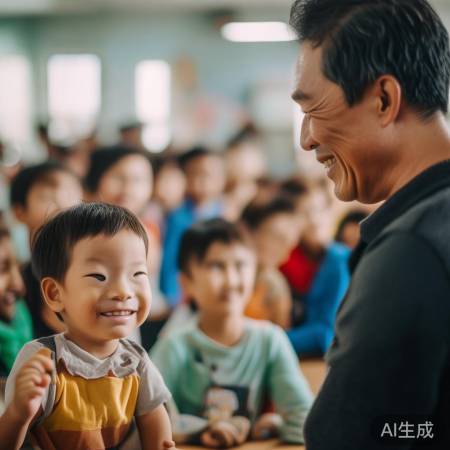 杨老师台上深情互动