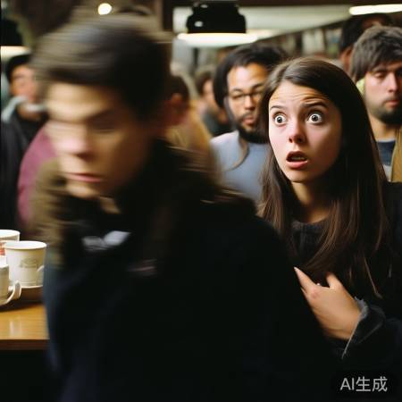 小偷迅速逃离，女子惊慌求助