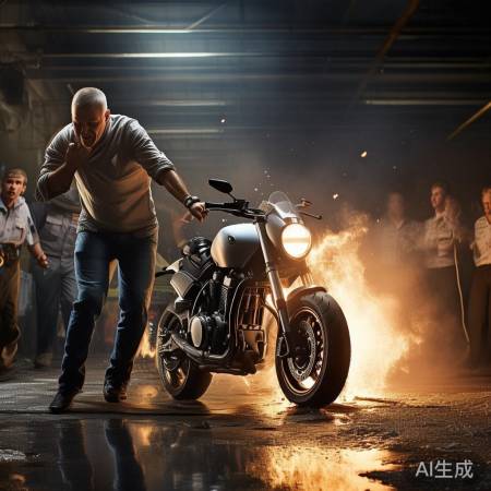 老司机翻车惊吓工作人员