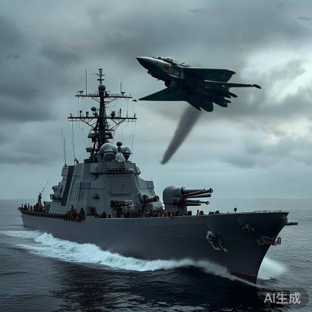 我国驱逐舰应对敌机恶意绕飞的精准应对纪实