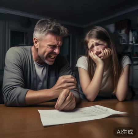 父亲严厉，女儿小错，网友质疑发