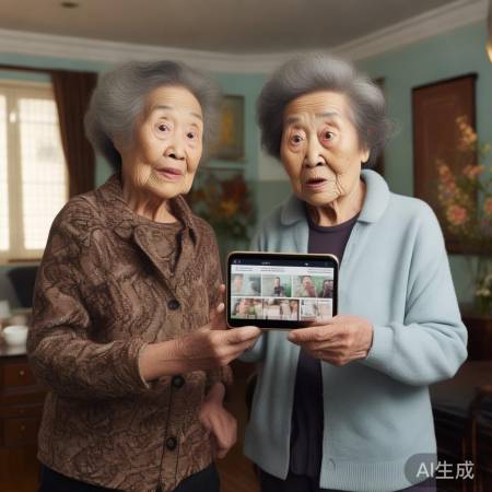 两位阿姨长得超像！