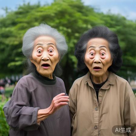 “大自然奇迹，撞脸网红阿姨”