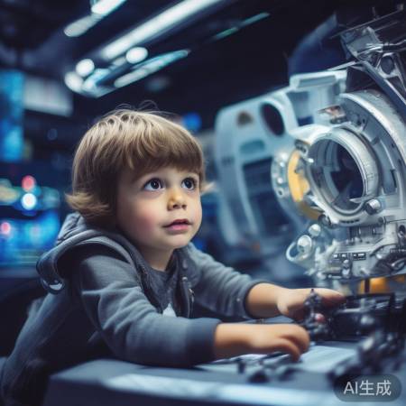 小朋友模拟航天，追逐梦想