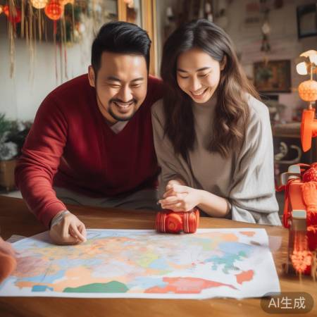 夫妻提前请假回家惊喜过年