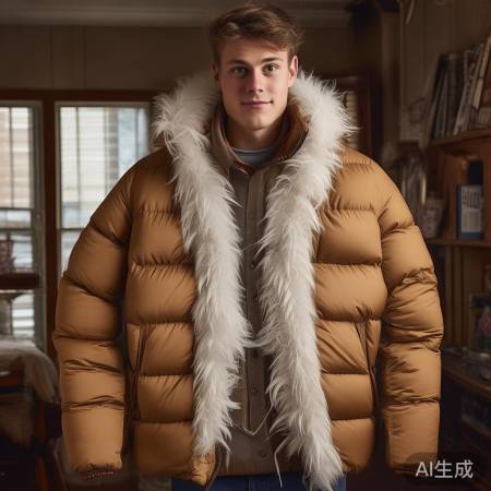 性价比高，保暖飞丝羽绒服