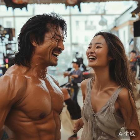 成龙金喜善幕后互动