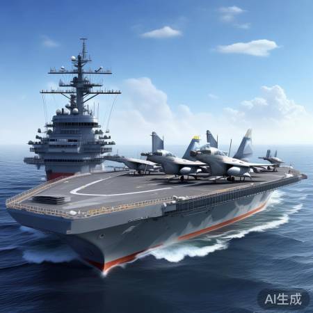 福建舰多机种、高效作战