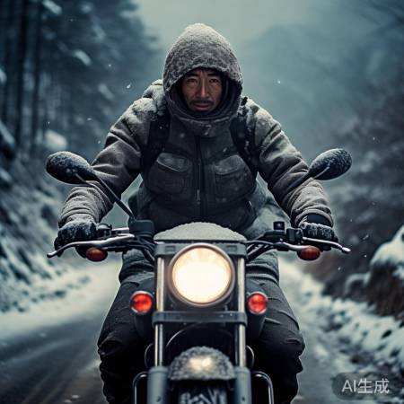 春运摩托手，风雨无阻