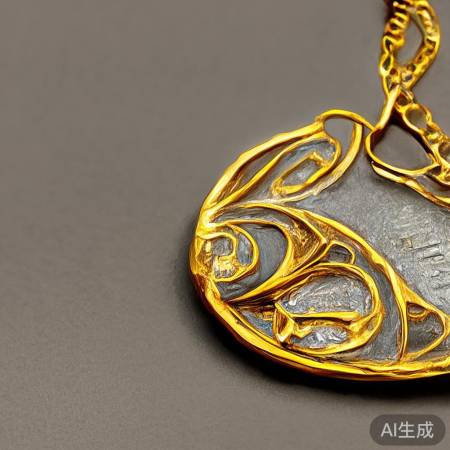 纯金挂坠含其他金属