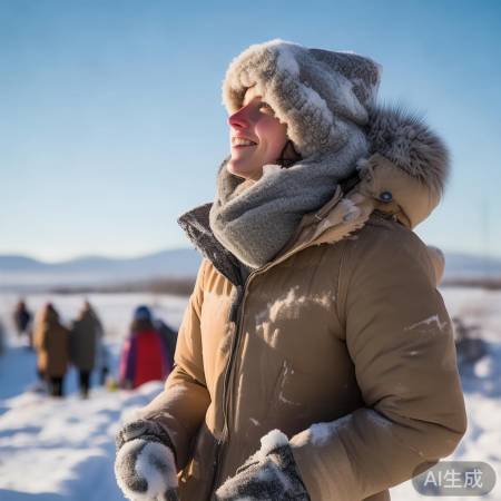 “冷天也要积极生活”