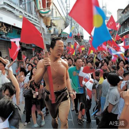 姚明米兰传递火炬引外国路人围观：现场盛况盘点