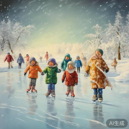 儿时冰上热血滑冰