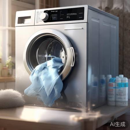 羽绒服清洗新招：花洒淋洗展示女子巧手