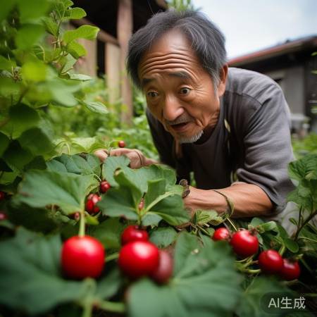 男子养护铜钱草意外发现奇观：铜钱草上长出红枣