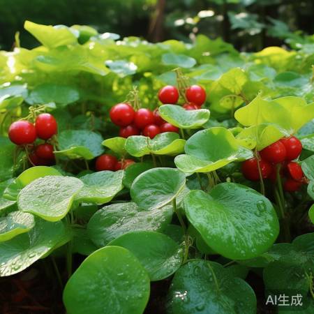 铜钱草养红枣，生长旺盛