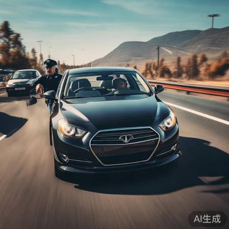 黑轿车高速超车，惊呆众人