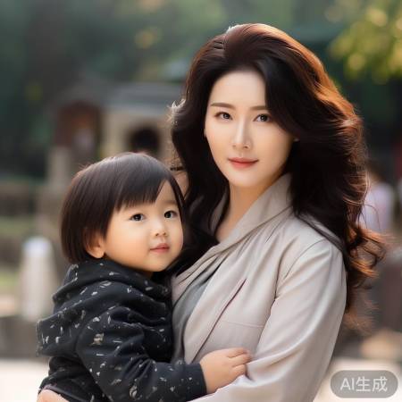 王艳携子亮相，温情互动引网友热议