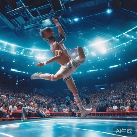 高难度动作惊呆观众