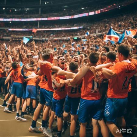 新星队夺冠，球迷欢呼