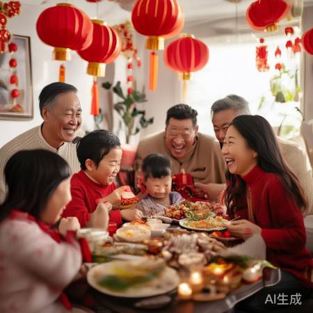 团圆迎新年，招财又兴家