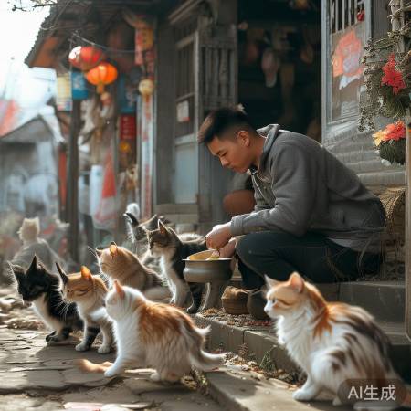 男子春节上门喂猫月入16万：猫咪经济背后的商机