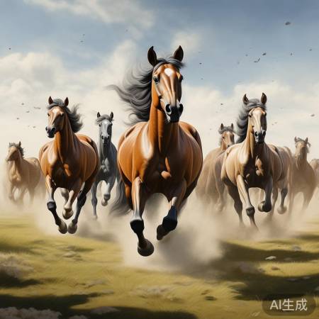 骏马象征英勇忠诚