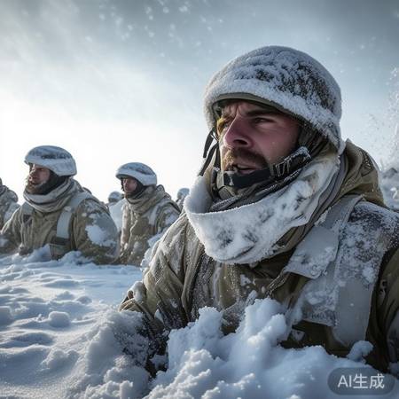 边防官兵坚守风雪戈壁
