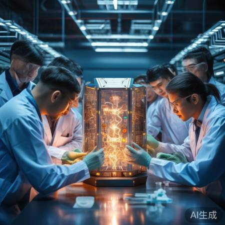 科研人员团结力量大