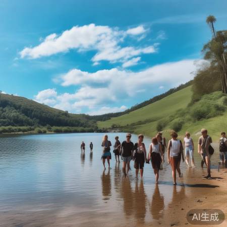 周末湖畔漫步，享受小确幸