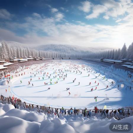 雪地飞驰视觉盛宴