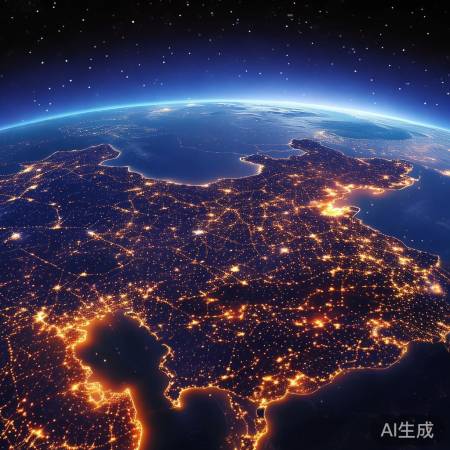 春节夜景星河璀璨