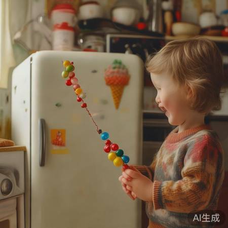 冰糖葫芦冰箱贴，回忆温馨味。