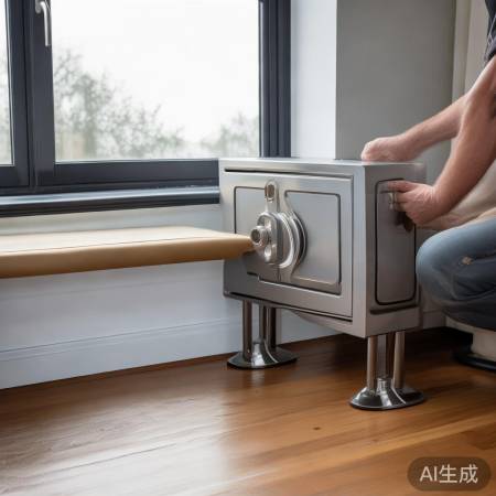 卧室飘窗巧设保险柜，安全与美观并存