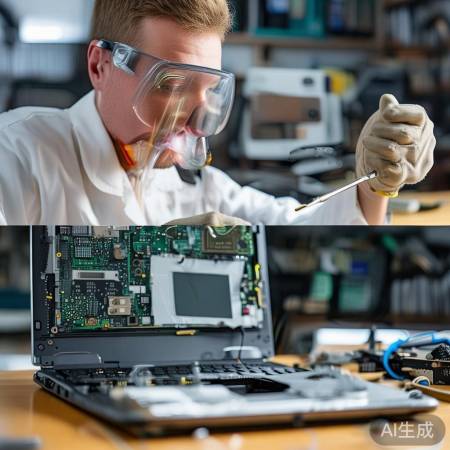 拆屏步骤：拔线、拧螺丝